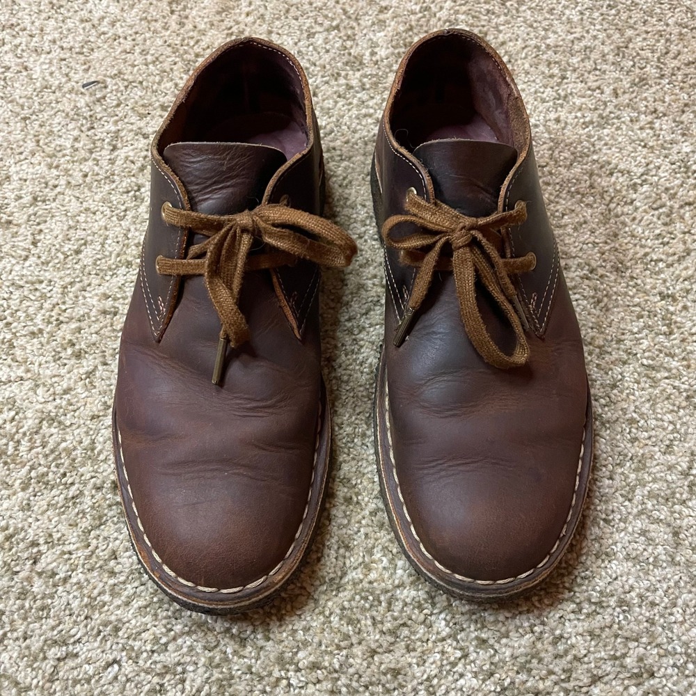 Clarks Originals Desert London Brown Leather Shoes Mens 9 261602097080